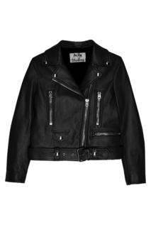 Короткая кожаная куртка Mock Acne Studios