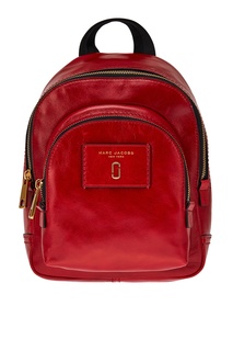 Красный кожаный рюкзак с логотипом The Marc Jacobs