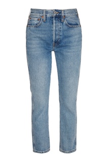 Укороченные голубые джинсы Re/Done