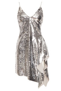 Платье с серебристыми пайетками Mo&Co
