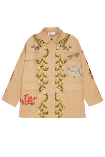 Куртка с яркой цветочной вышивкой RED Valentino