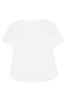 Футболка с объемными цветами See By Chloé