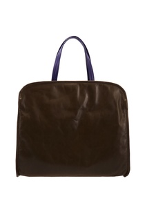 Кожаная сумка-шоппер Marni