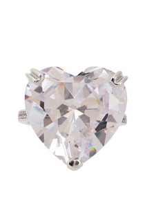 Кольцо с кристаллом в форме сердца Ruby Novich
