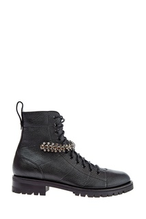 Черные ботинки Cruz с кристаллами Jimmy Choo