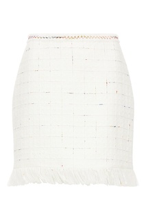 Белая юбка с узором и бахромой Claudie Pierlot