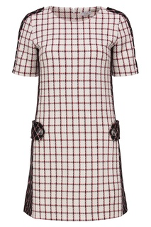Двухцветное платье в клетку Claudie Pierlot