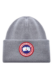 Серая шапка бини с нашивкой Arctic Canada Goose