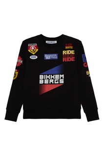 Черный свитшот с эмблемами Dirk Bikkembergs