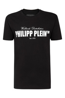 Черная хлопковая футболка Philipp Plein