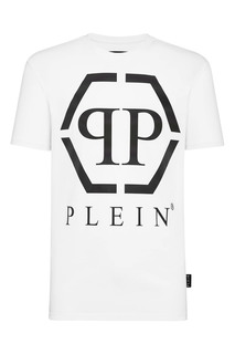 Белая футболка с логотипом Philipp Plein