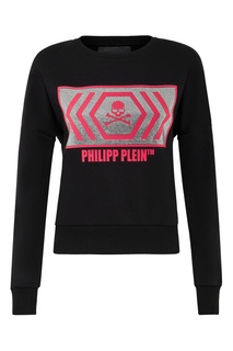 Черный однотонный свитшот Philipp Plein