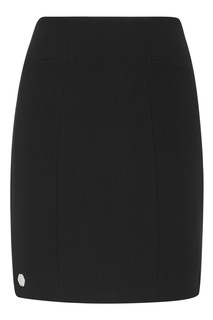 Черная мини-юбка на молнии Philipp Plein