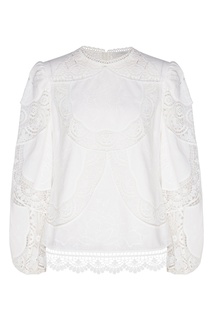 Белая кружевная блуза Bonita Zimmermann