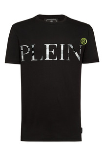 Черная футболка с крупным логотипом Philipp Plein