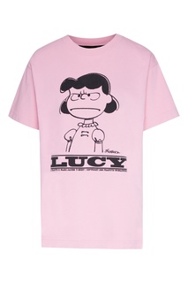 Розовая футболка с принтом Peanuts x The T-shirt Marc Jacobs
