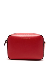 Красная сумка на молнии Emporio Armani