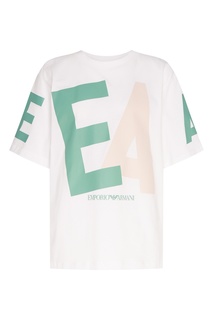 Белая футболка с логотипом Emporio Armani
