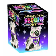 Объемная фигурка с блестками Sequin Art «Кошка»
