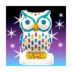 Объемная фигурка с блестками Sequin Art «Сова»