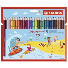 STABILO Акварельные карандаши Aquacolor 36 цветов (1636-6)