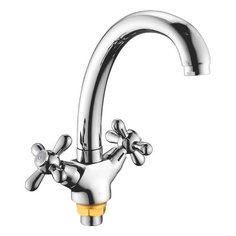 Смеситель для кухни (мойки) Potato P42302 двухрычажный хром