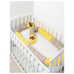 Pillolu бортик в кроватку Винни-Пух 355 см желтый/коричневый
