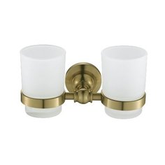 Стакан для зубных щеток Potato P2608 бронза/белый