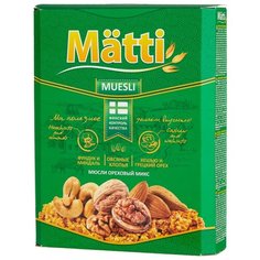 Мюсли Matti хлопья и шарики ореховый микс, коробка, 330 г