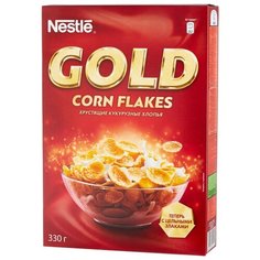 Готовый завтрак Nestle Gold Corn Flakes хлопья, коробка, 330 г