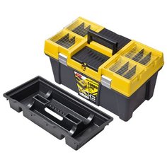 Ящик с органайзером Patrol STUFF Semi Profi 26 Carbo 59.5x33.7x31.6 см черный/желтый