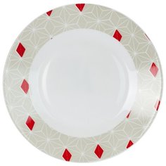 Luminarc Тарелка десертная Lien 20.5 см белый/серый
