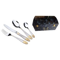 MunchenHaus Набор столовых приборов Yana MH-1142 72 предмета серебристый/золотистый