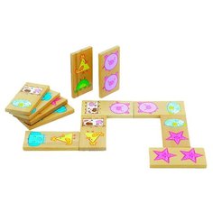 Настольная игра Мир деревянных игрушек Домино Фигуры Д394