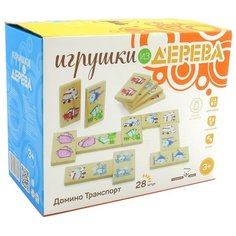 Настольная игра Мир деревянных игрушек Домино Транспорт Д393