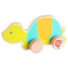 Каталка-игрушка Lucy & Leo Черепаха (LL121) зеленый/голубой/оранжевый