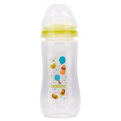 Baboo Бутылочка с широким горлом и силиконовой соской 330 мл с 3 мес., baby shower
