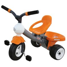 Трехколесный велосипед Полесье 46383 Дидактик 3 оранжевый/серый