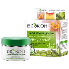 Крем Биокон Натуральный уход Увлажнение + омоложение» дневной 45+ 50 мл