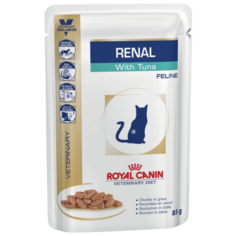 Корм для кошек Royal Canin Renal при лечении МКБ, с тунцом 85 г (кусочки в соусе)