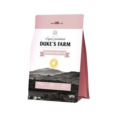Корм для стерилизованных кошек DUKES FARM с курицей 300 г