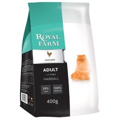 Корм для кошек Royal Farm (0.4 кг) Сухой корм для кошек Adult Hairball Chicken