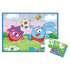 Пазл Vladi Toys Смешарики - Крош и Ежик (VT1103-34), 12 дет.