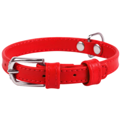 Ошейник COLLAR Glamour без украшений 3270 27-36 см красный
