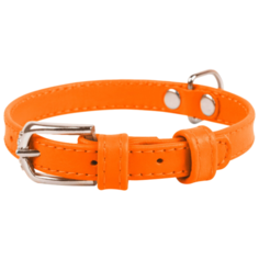 Ошейник COLLAR Glamour без украшений 3270 27-36 см оранжевый