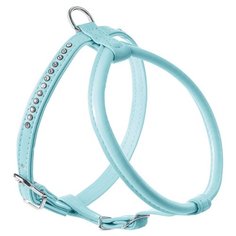 Шлейка HUNTER Modern art round & soft petit Luxus 45, обхват шеи 30 см, светло-голубой
