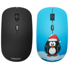 Мышь Canyon CND-CMSW401PG Пингвин Blue USB