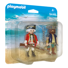 Набор с элементами конструктора Playmobil Pirates 9446 Пират и солдат