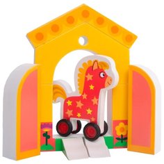 Кубики Деревяшки Лошадка Иго-Го 18WEVA05