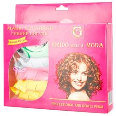 Гибкие бигуди Grido della Moda 3066647 18 шт. зеленый/голубой/желтый/розовый